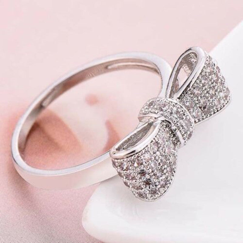 Diamanten bow ring
