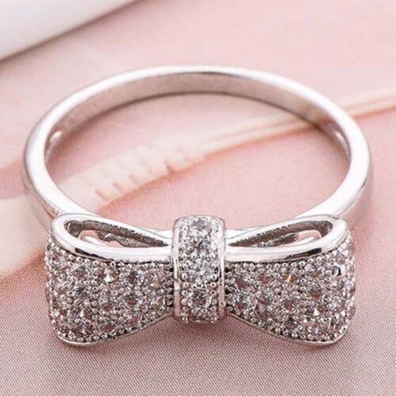 Diamanten bow ring