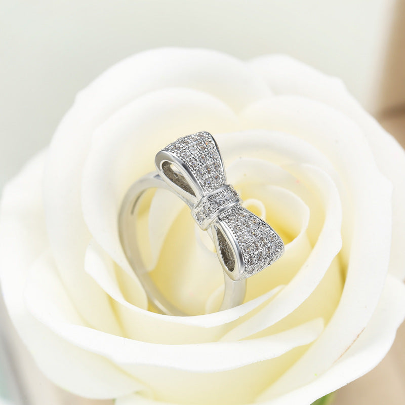 Diamanten bow ring