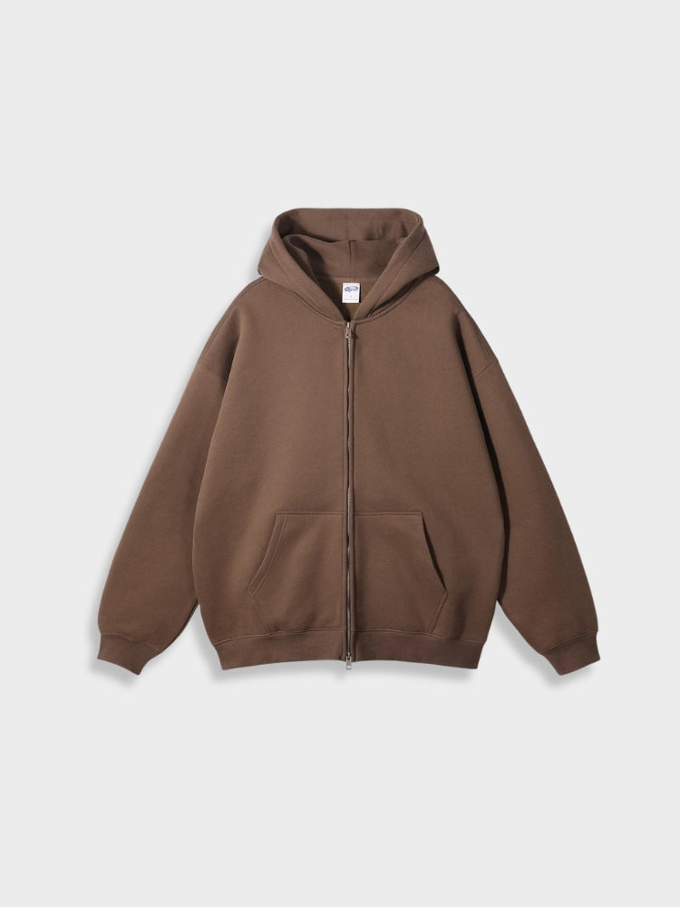 Oversized vest met rits