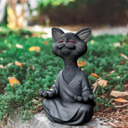 Boeddha katten beeldje – materiaal: Hand Geschilderde Hars — afbeelding 11
