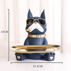 Bulldog decoratief beeldje – materiaal: Hars — afbeelding 3