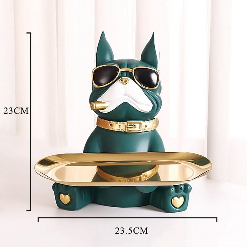 Bulldog decoratief beeldje – materiaal: Hars — afbeelding 4