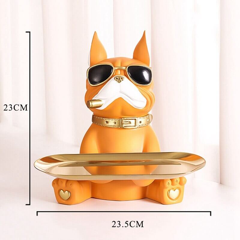 Bulldog decoratief beeldje – materiaal: Hars — afbeelding 5