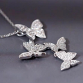 Zirkoon vlinder ketting