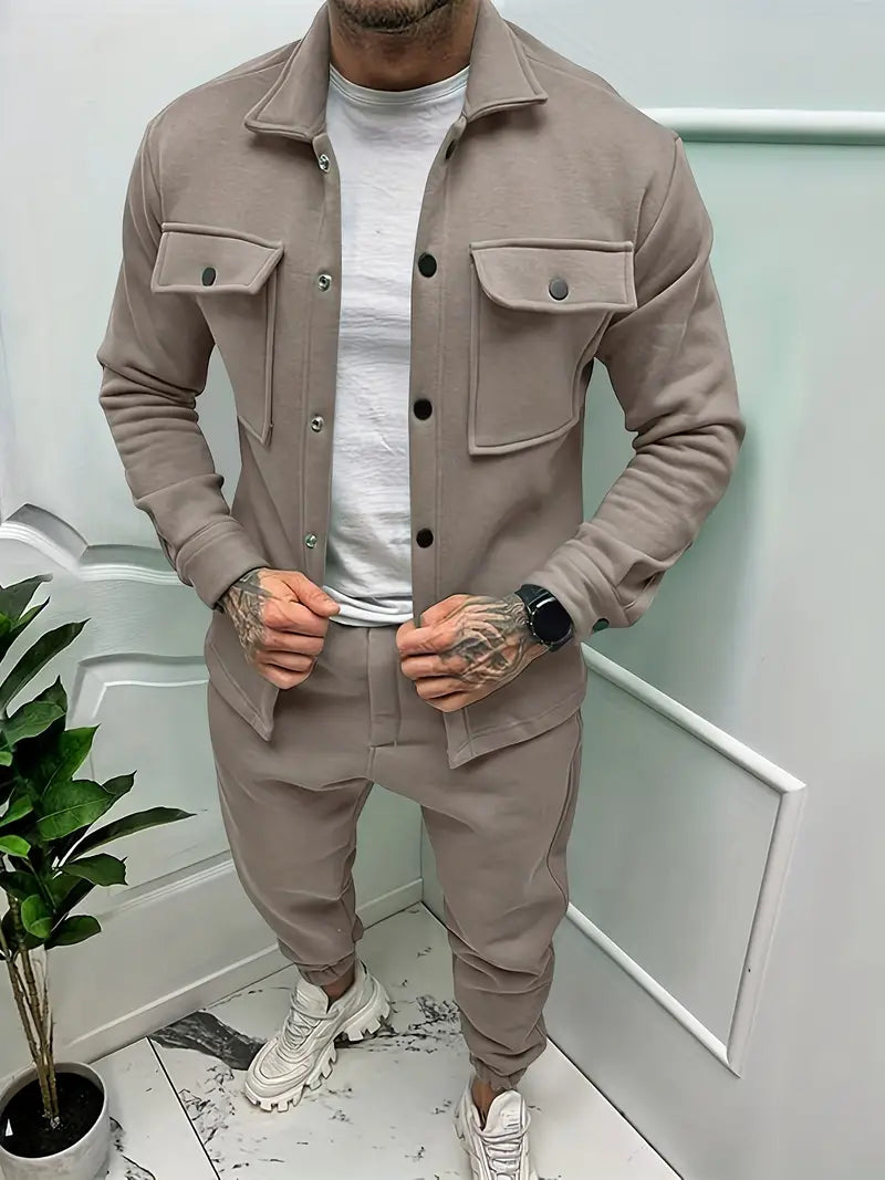 Stoere herenset met jas en broek — afbeelding 3