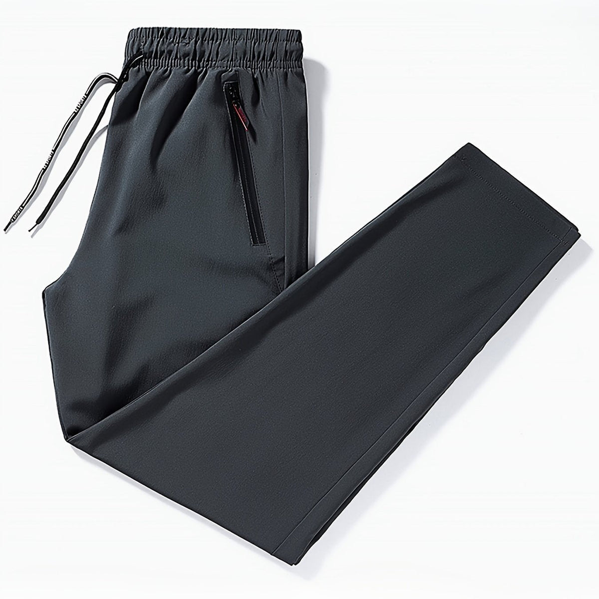 Effen joggingbroek met ritsdetails