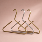 Garderobehangers in mat goud & zilver