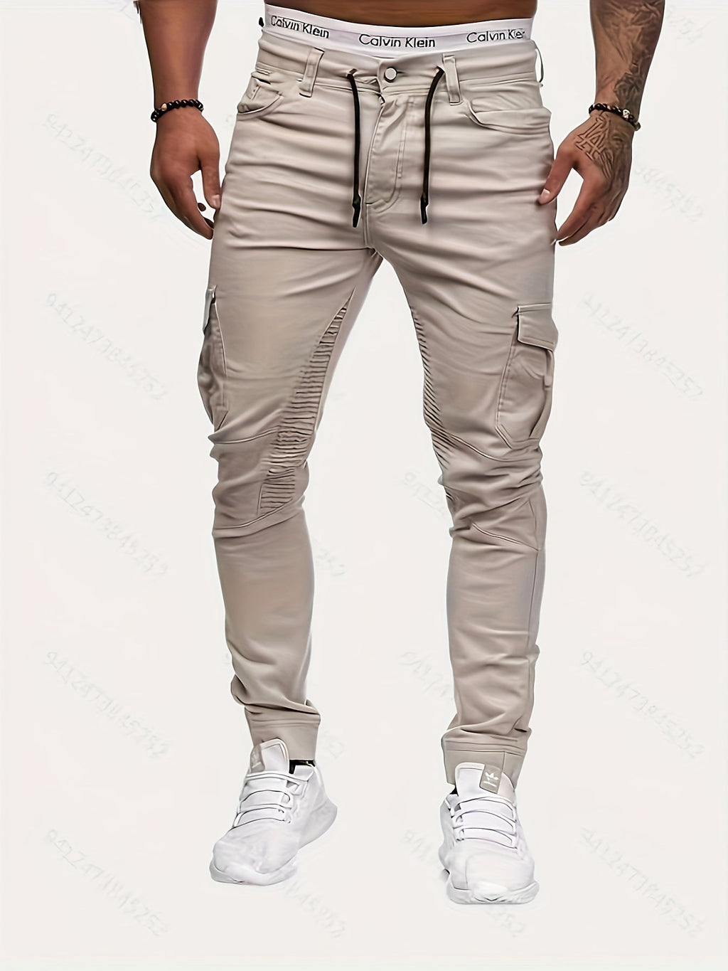 Chique heren stretchbroek in streetstyle