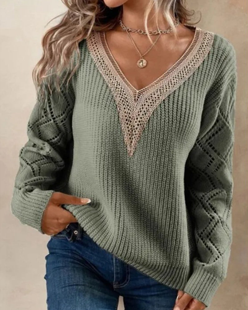 V-hals trui – Noor