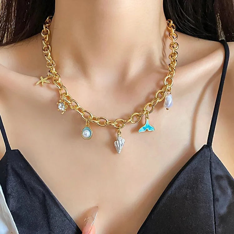 Boho schelpenketting