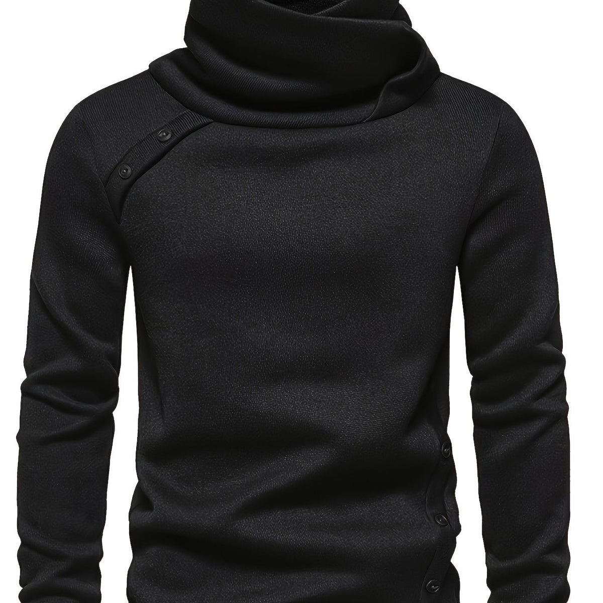 Roger | Herentrui met watervalkraag en knoopdetails