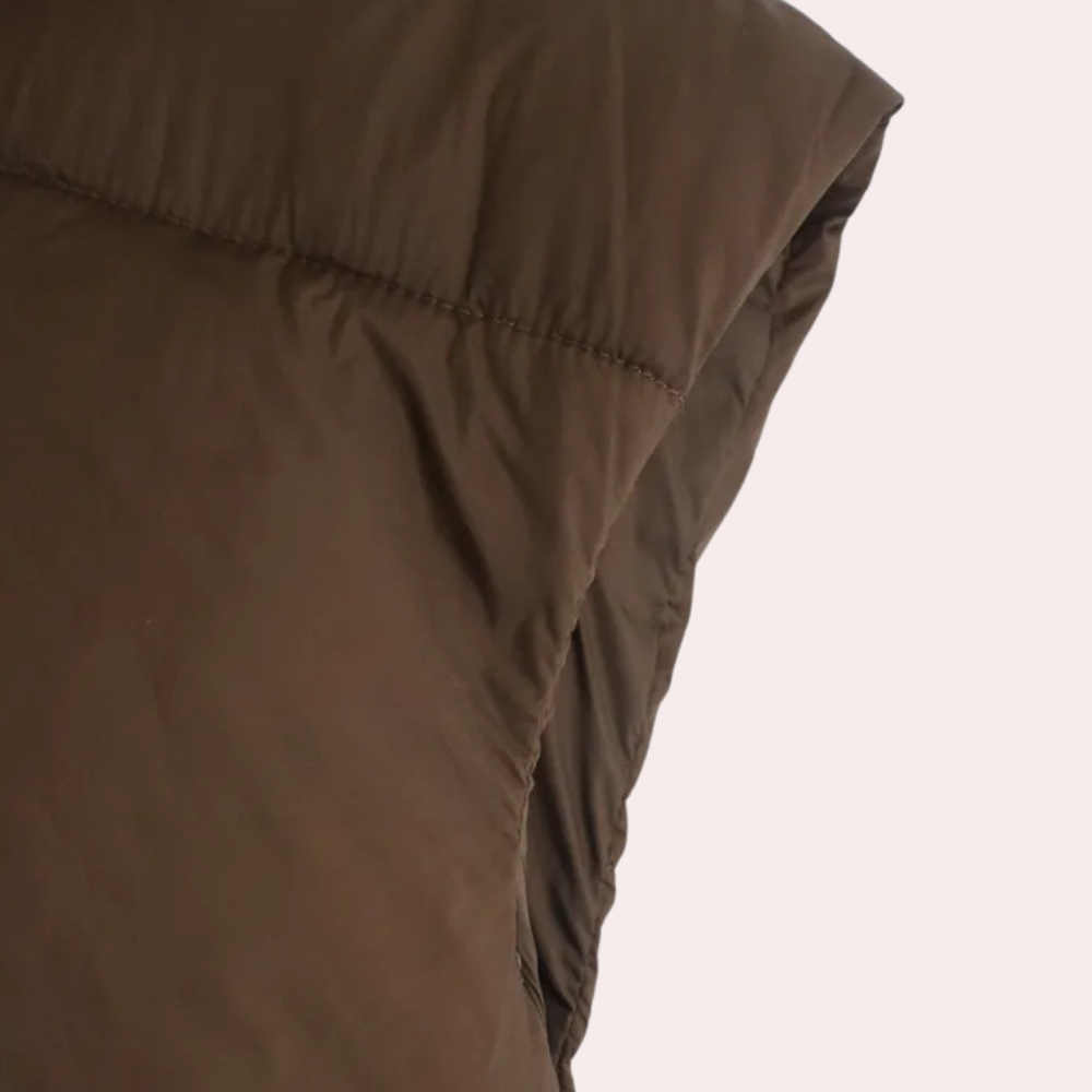 Gewatteerde korte damesbodywarmer