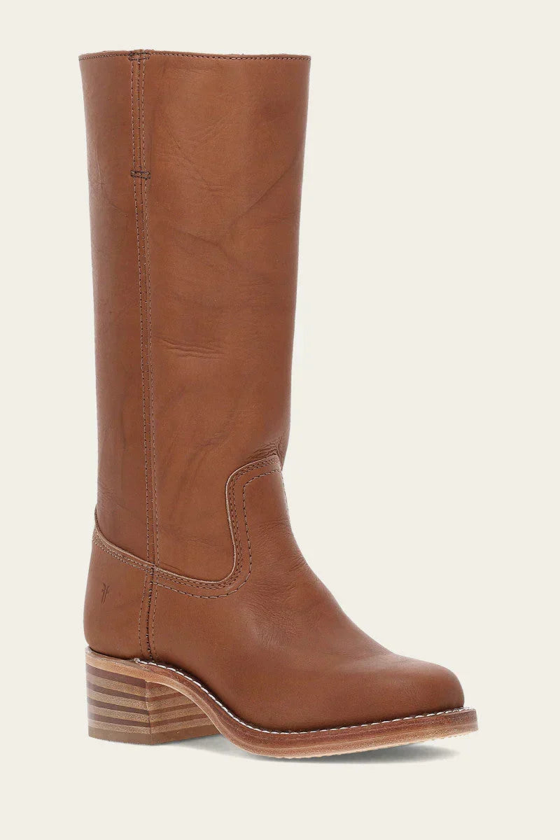 Leren damescowboylaarzen met spitse neus