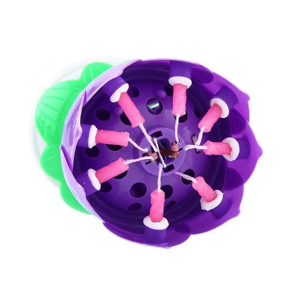 Musical candle – draaiende lotus kaars