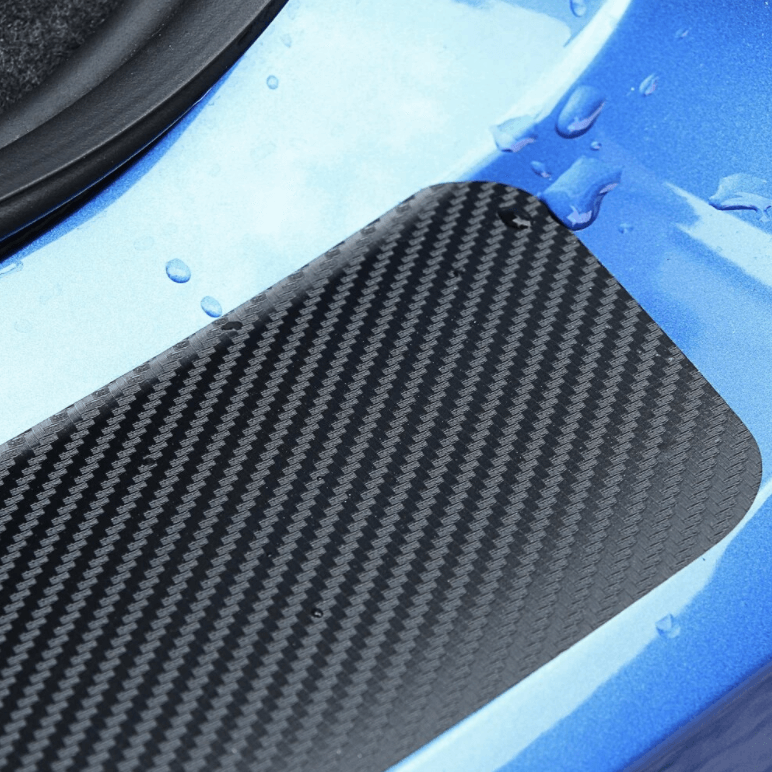 Carbon auto dorpels stickers (4st)