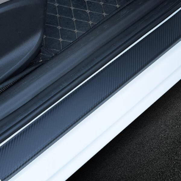Carbon auto dorpels stickers (4st)