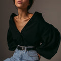 Blouse Babet met pofmouwen