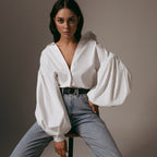 Blouse Babet met pofmouwen