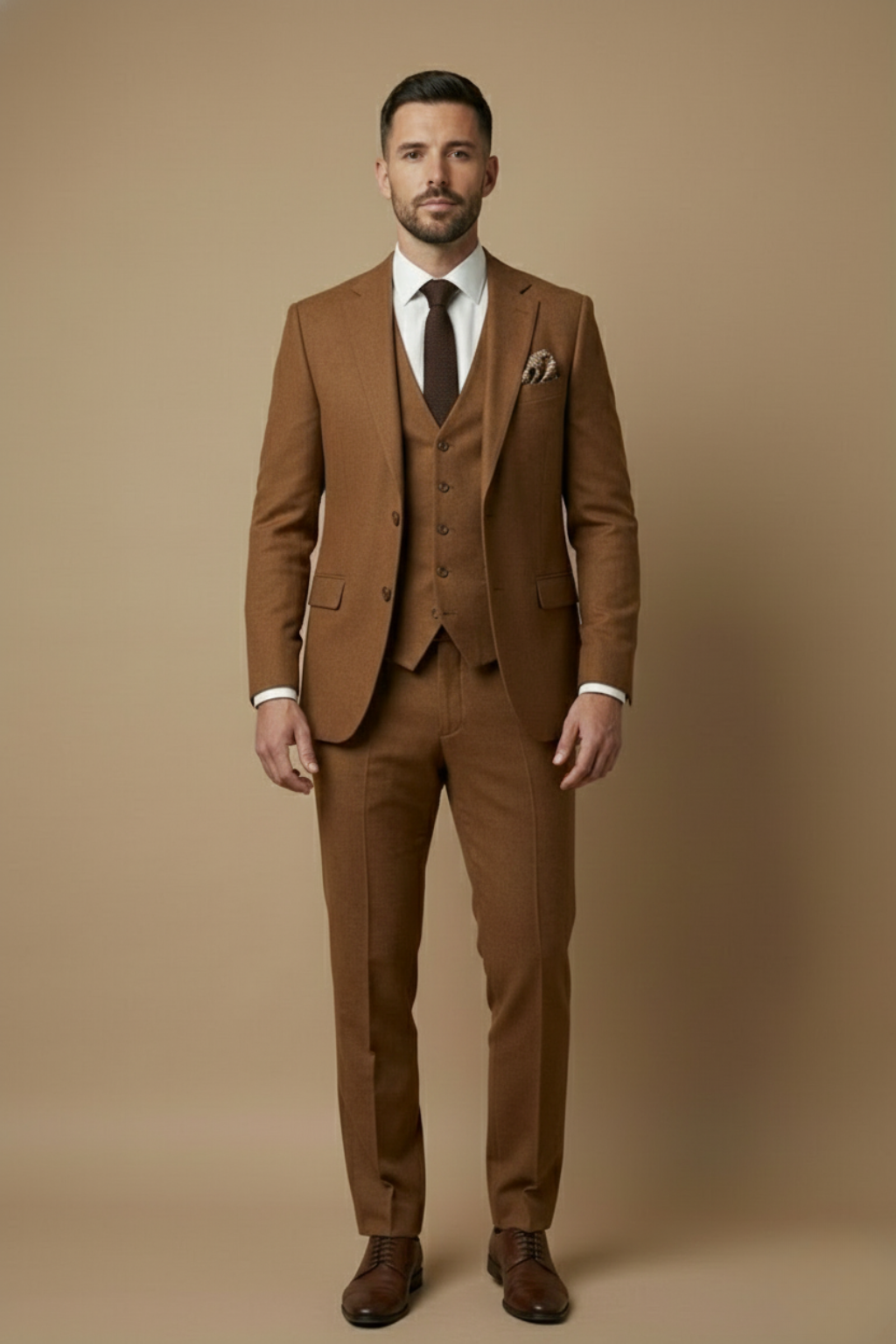 Ceyhun | Driedelig slim-fit herenpak met gilet en reverskraag