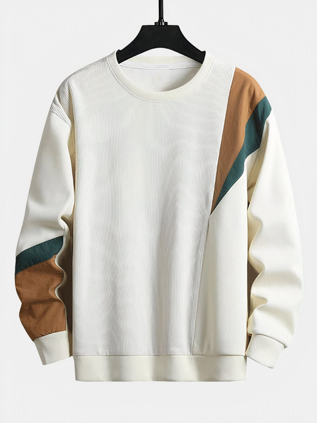 Heren trui met colour-block design