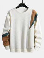 Heren trui met colour-block design