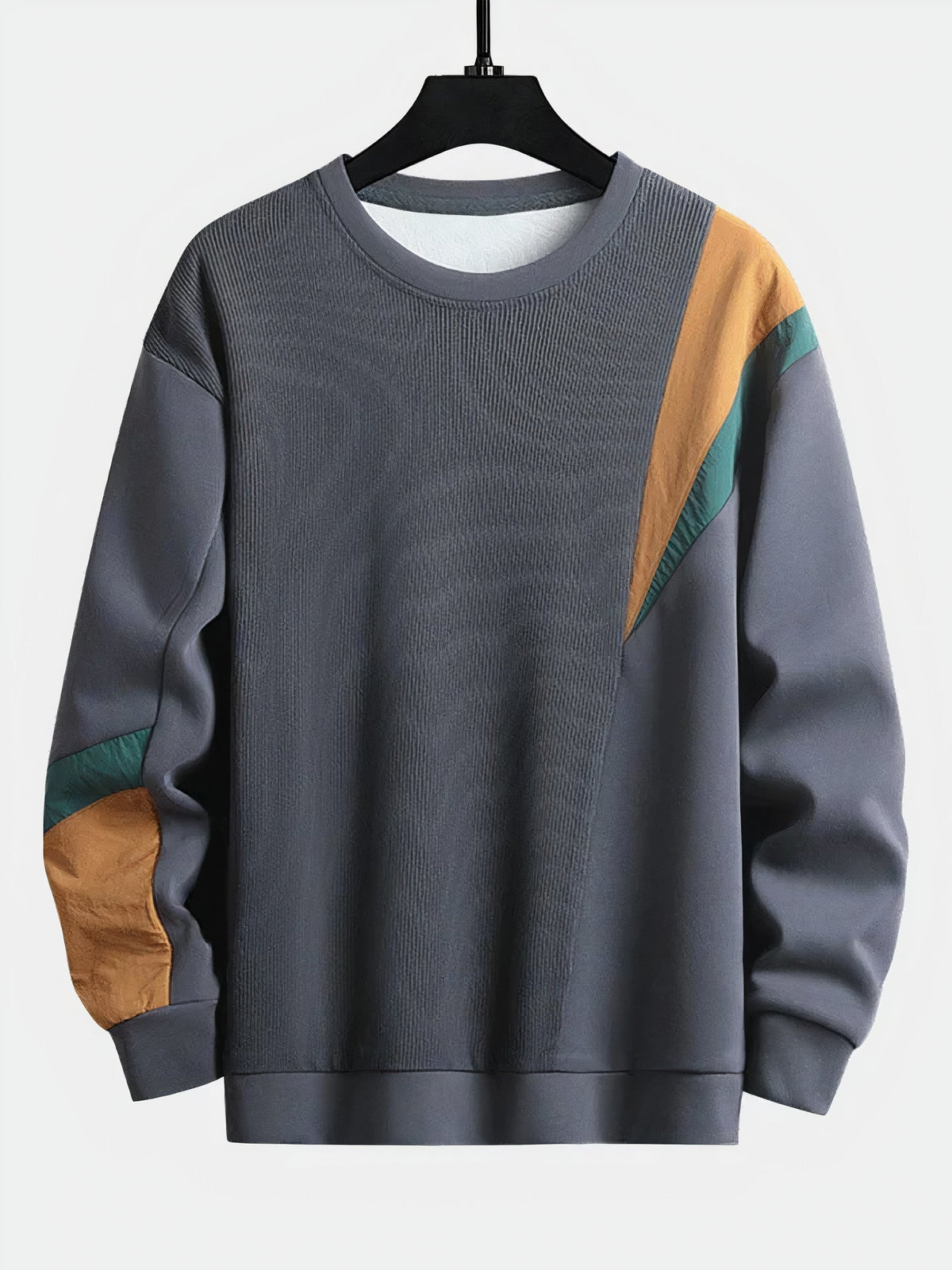 Heren trui met colour-block design