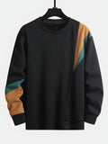 Heren trui met colour-block design