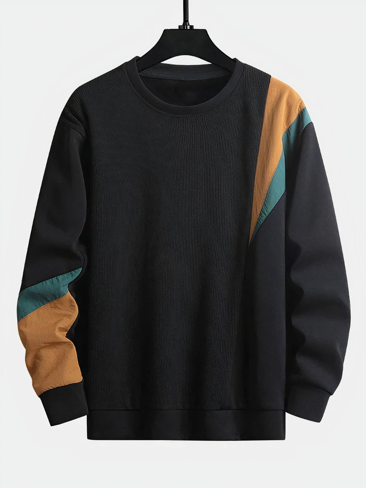 Heren trui met colour-block design