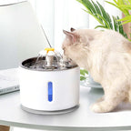 Katten water fontein – materiaal: PP plastic + roestvrij staal — afbeelding 1