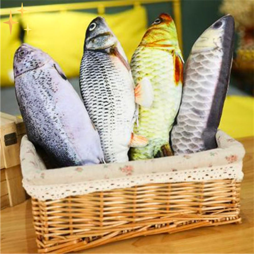 Set van 4 bewegende vissen speeltjes voor katten -fitfish – materiaal: en voor huisdieren — afbeelding 15