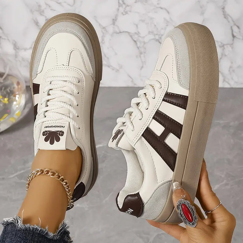 Modieuze plateau sneakers dames