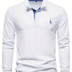 Heren polo met lange mouwen – Elin