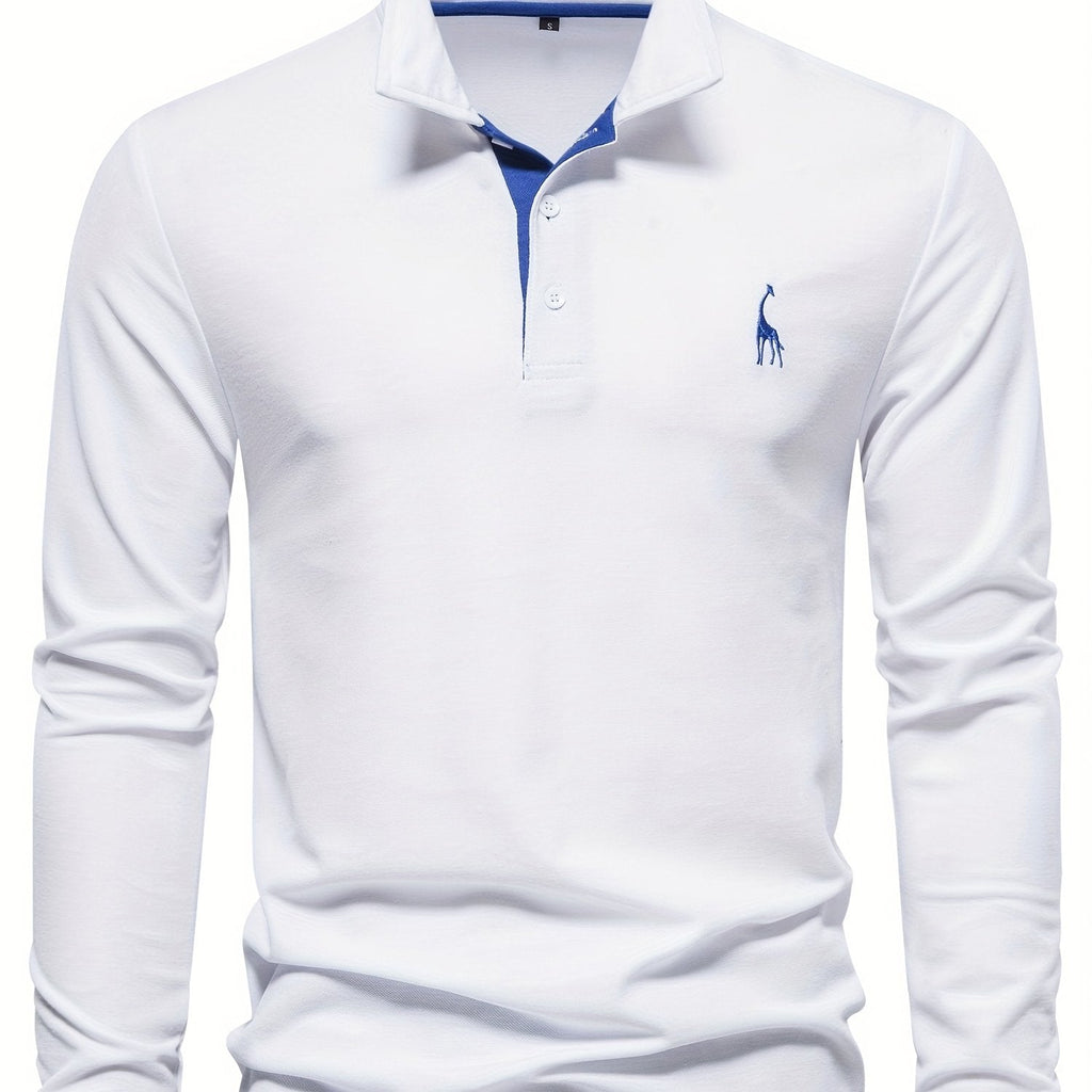 Heren polo met lange mouwen – Elin
