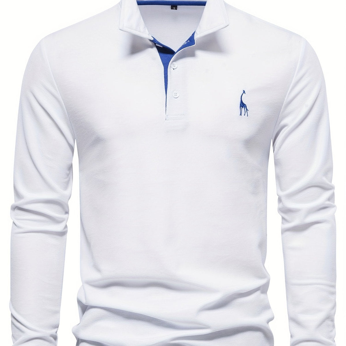 Heren polo met lange mouwen – Elin