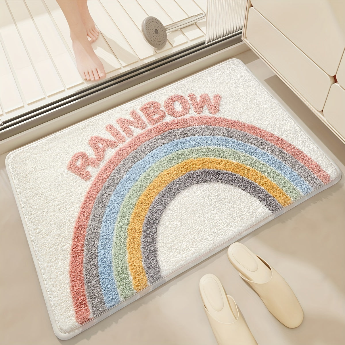 Superabsorberende antislip mat voor badkamer en toilet
