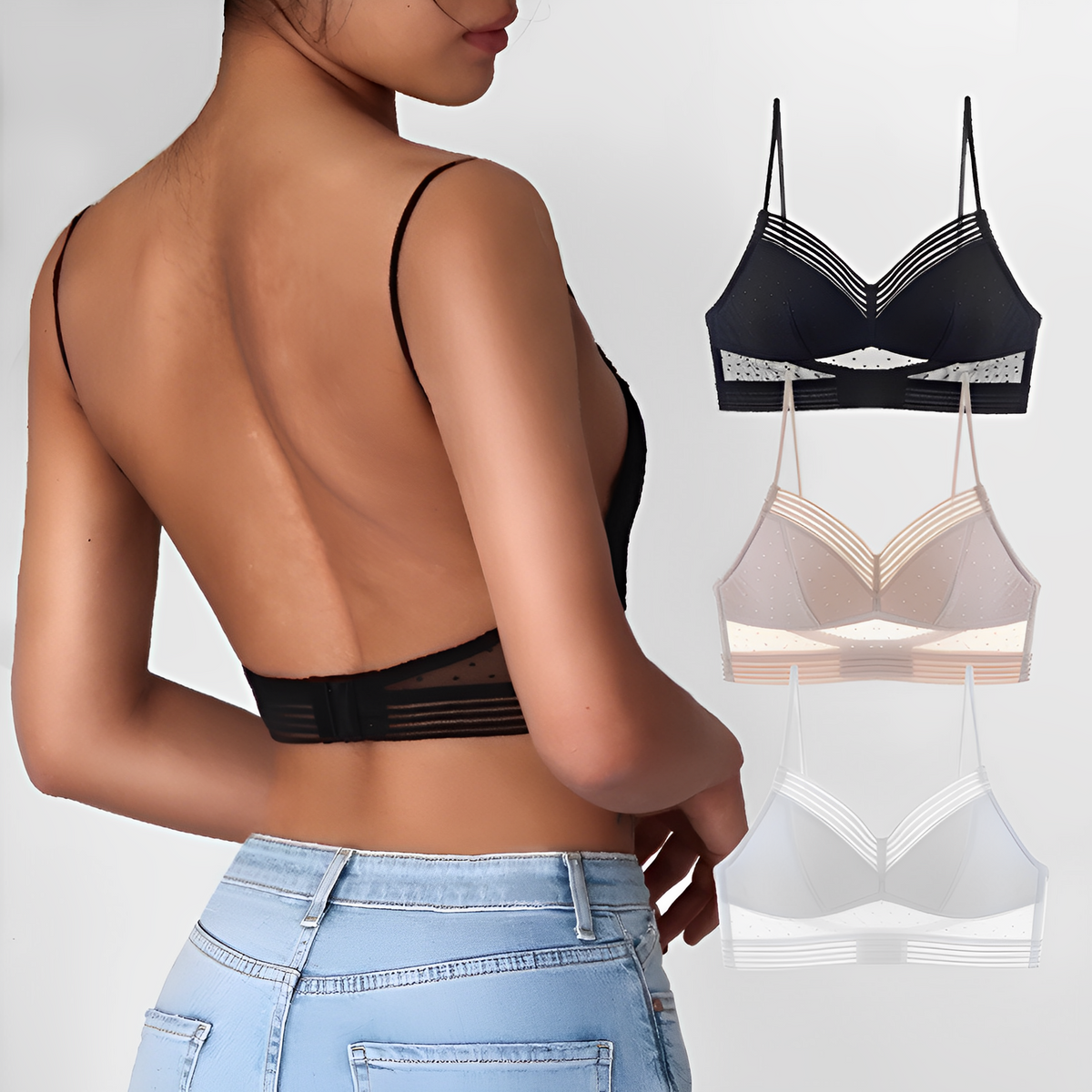 Naadloze bralette BH met V-hals