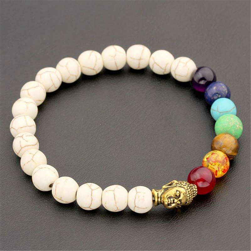Boeddhistische kralenarmband met 7 chakra's