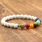 Boeddhistische kralenarmband met 7 chakra's