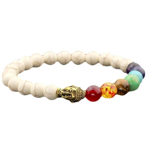 Boeddhistische kralenarmband met 7 chakra's