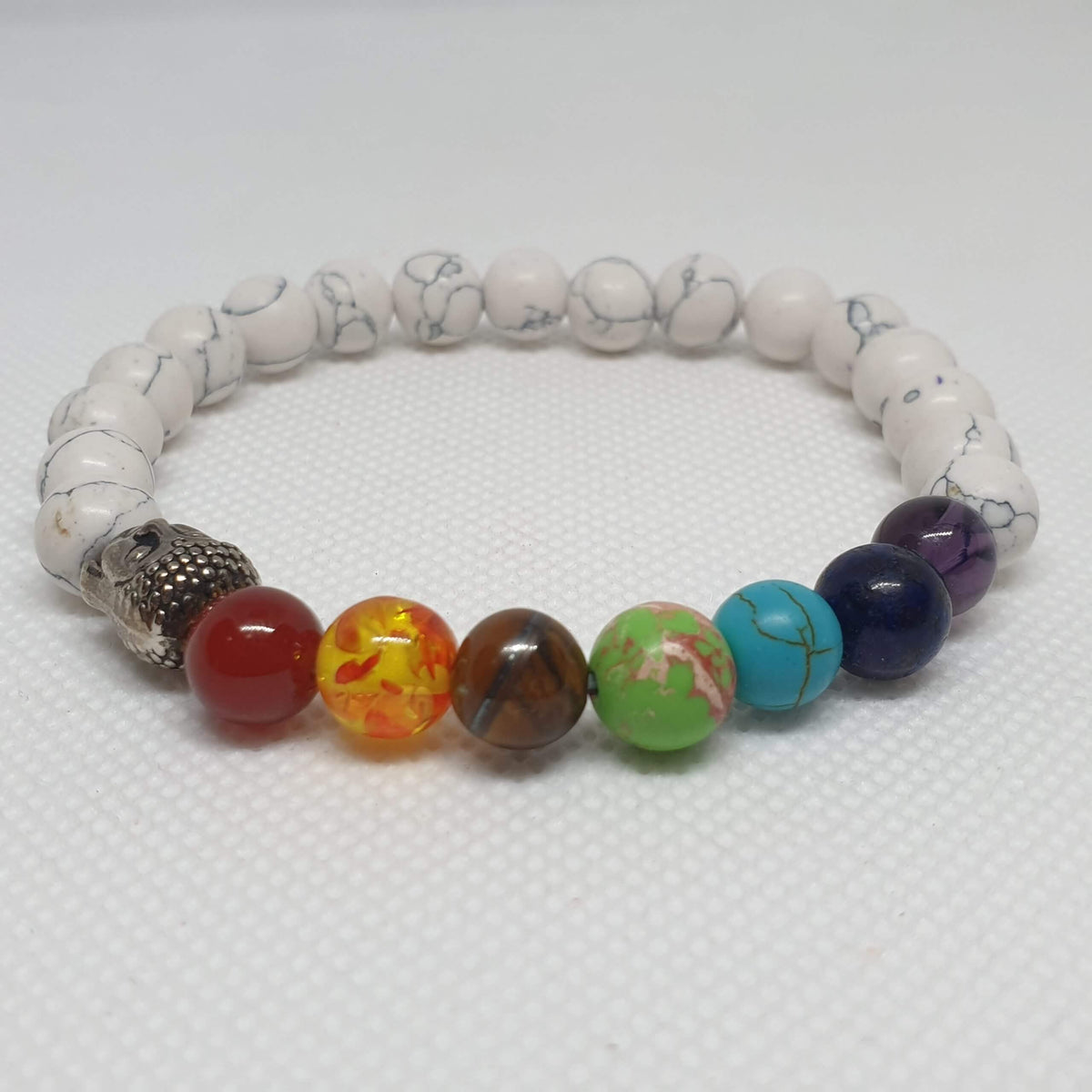 Boeddhistische kralenarmband met 7 chakra's