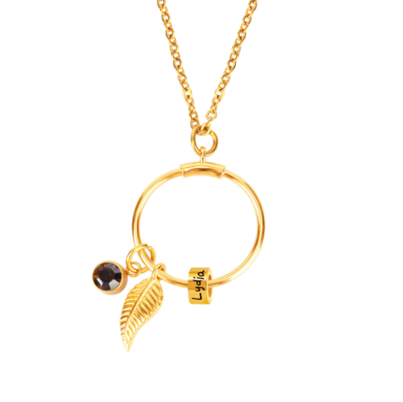 Ketting met ronde familiehanger