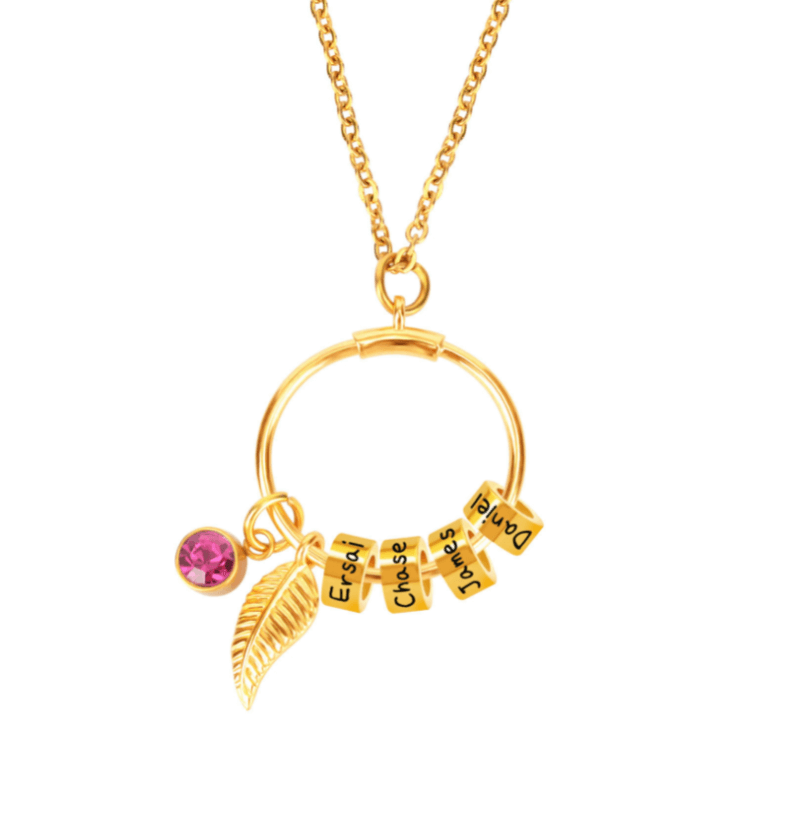 Ketting met ronde familiehanger