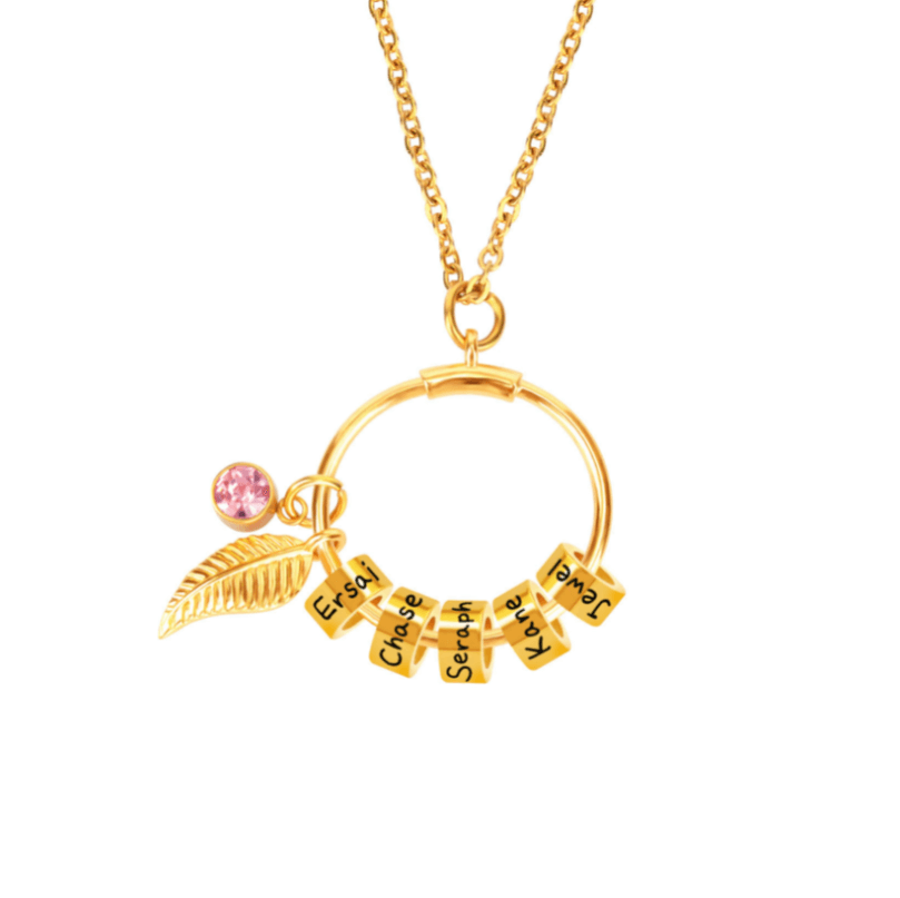 Ketting met ronde familiehanger