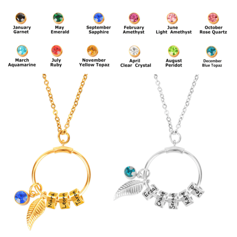 Ketting met ronde familiehanger
