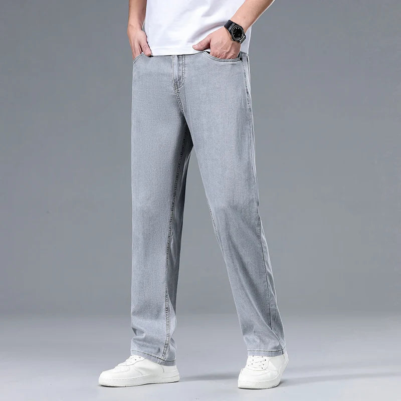 Maddox | Relaxed-fit herenjeans met rechte pijpen en vijf zakken