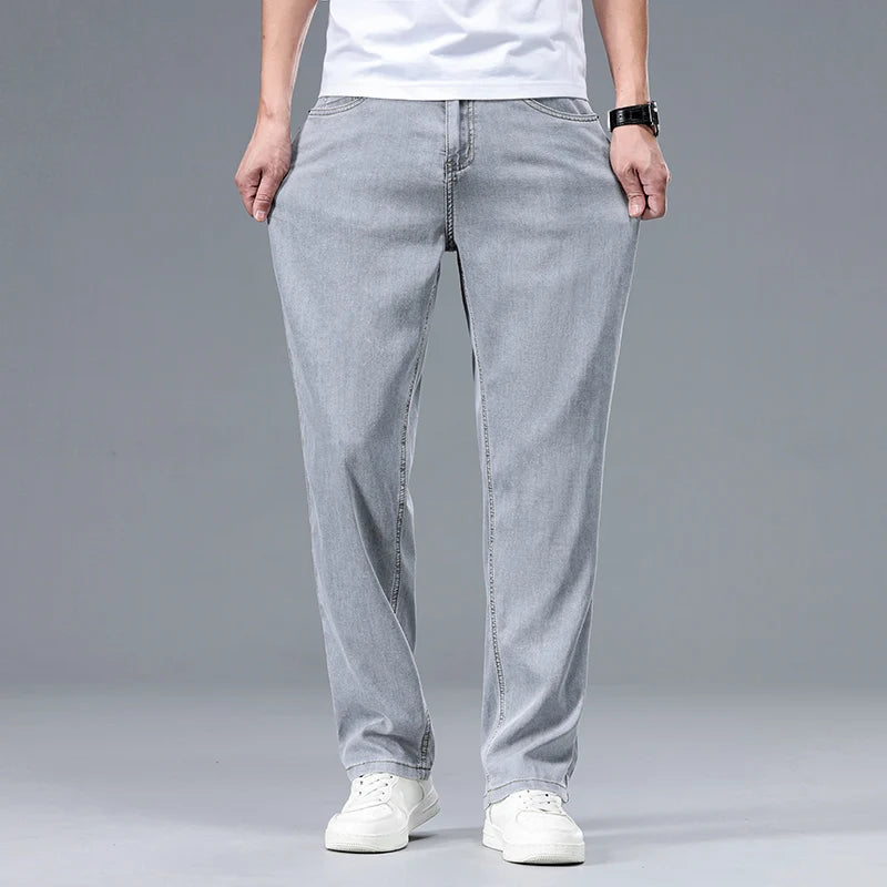 Maddox | Relaxed-fit herenjeans met rechte pijpen en vijf zakken