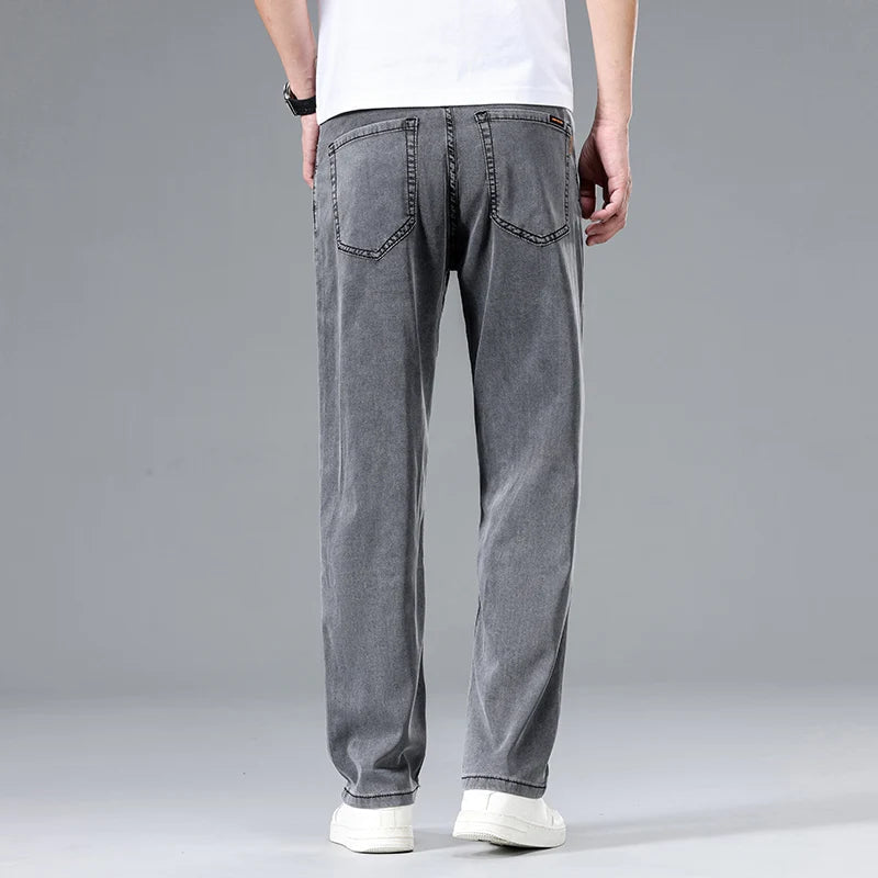Maddox | Relaxed-fit herenjeans met rechte pijpen en vijf zakken