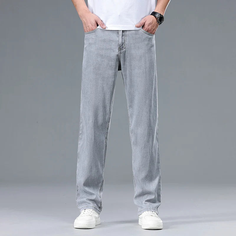 Maddox | Relaxed-fit herenjeans met rechte pijpen en vijf zakken
