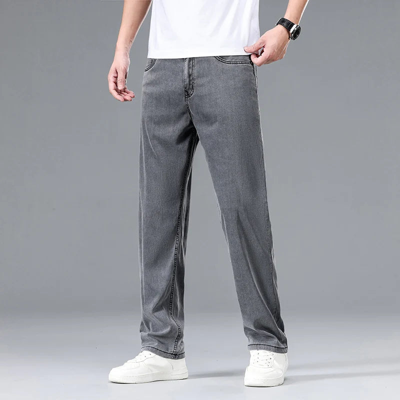 Maddox | Relaxed-fit herenjeans met rechte pijpen en vijf zakken